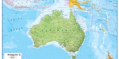 Avstraliya, Yeni Zelandiya xəritəsi
